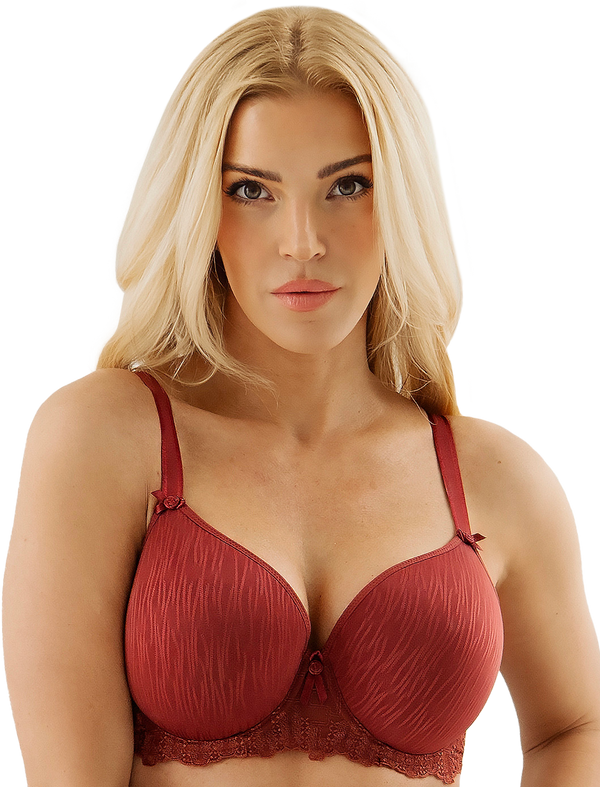 B1812 Elise Moulded: MERLOT PATTERN