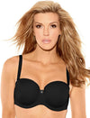 B1011 Felicia Strapless: BLACK