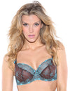 B3272 Nicole Padded: CHOCOLATE TURQUOISE