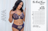 B2382 Ava See-Thru Lace: DEEP PURPLE