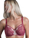 B2382 Ava See-Thru Lace: DEEP RED