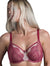 B2382 Ava See-Thru Lace: DEEP RED