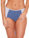 U9684 Pauline Boyshort: BLUE SILVER